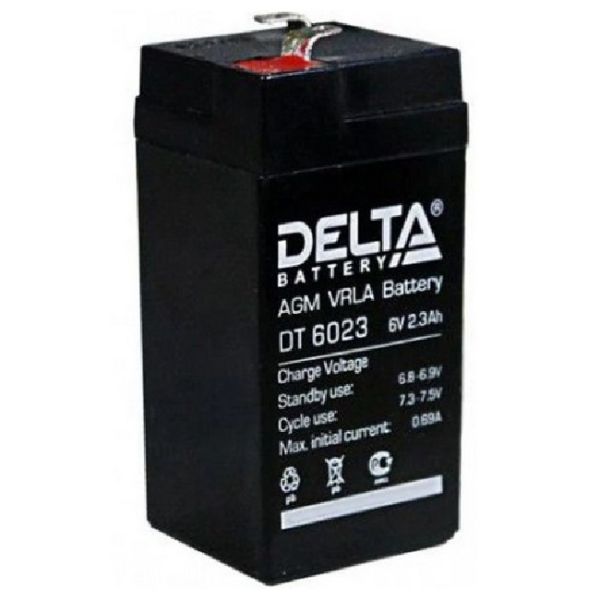 Аккумулятор для ИБП DELTA DT6023 6 В 2,3 Ач