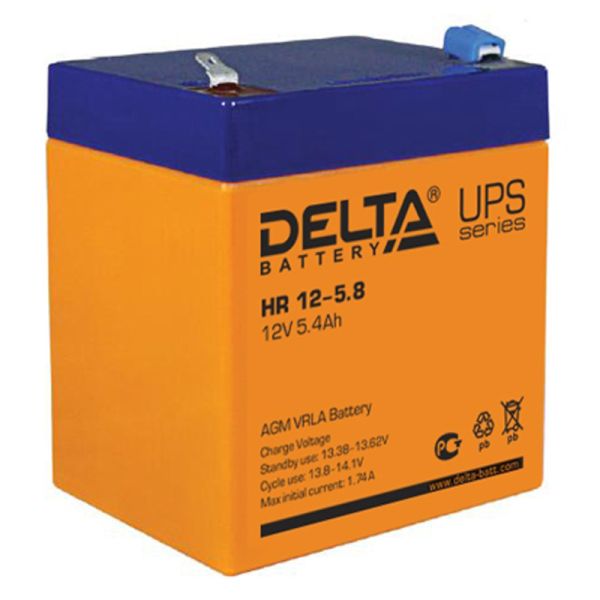 Аккумулятор для ИБП Delta Battery HR 12-5.8 12 В 5,8 Ач