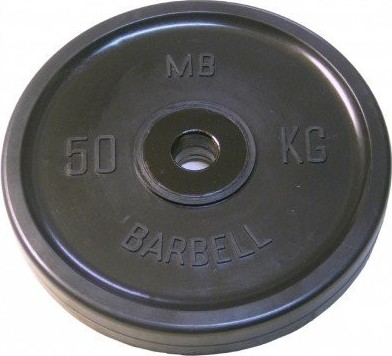 Блин MB Barbell d51 мм 50kg Black