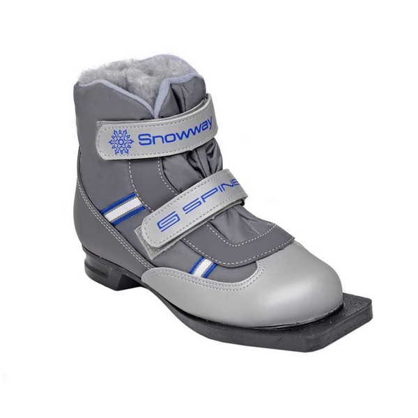 Ботинки для беговых лыж Spine Kids Velcro 104 серый 36-37 р.