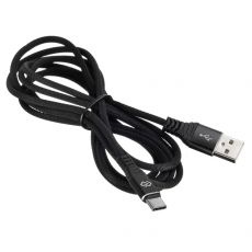 Кабель Digma TYPE-C-2M-BRAIDED-BLK USB (m)-USB Type-C (m) черный 2м