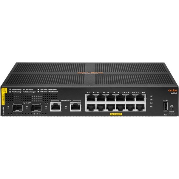 Коммутатор HPE Aruba 6000 R8N89A 14x10/100/1000 Мбит/сек, управляемый