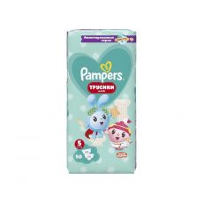 Подгузники-трусики Pampers Малышарики Вокруг Света 5 50 размер 5, 12 - 17 кг, 50 шт.