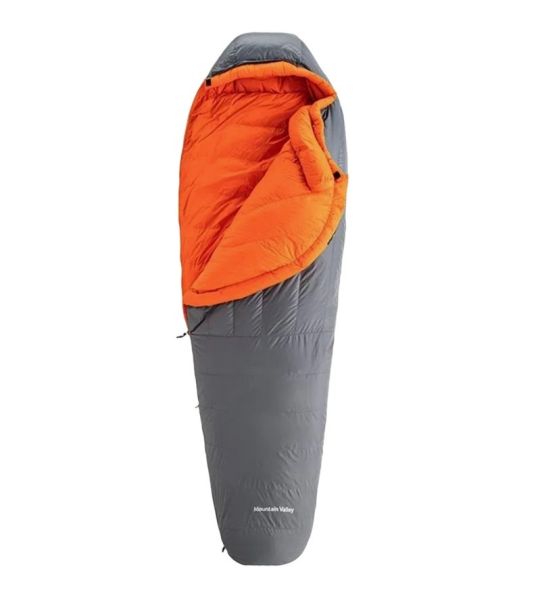 Спальный мешок Naturehike 2019 ULG 210х80 см, серый/оранжевый NH19YD001-CHA1000GFEUAN2M-GREY-XL правая