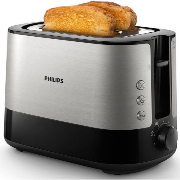 Тостер Philips HD2635/90 серебристый/черный