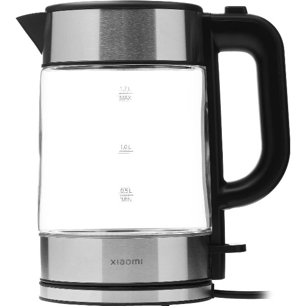 Электрический чайник Xiaomi Electric Glass Kettle RU черный 1,7 л